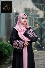 ZURA Presents: Iqra Embroidery Borka (Only Borka) - Image 2